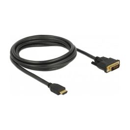 DeLOCK 85654 Cable HDMI a DVI 24+1 Bidireccional 2m Macho/Macho Chapado en Oro 7.92 Gbit/s 2560x1600p