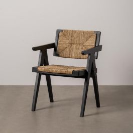 Silla Natural-Negro Madera 56 X 62 X 76,50 cm
