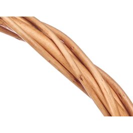Set 3 Cestas de Mimbre Kipit Redondas 32x40x30 cm - Natural (8 Unidades)