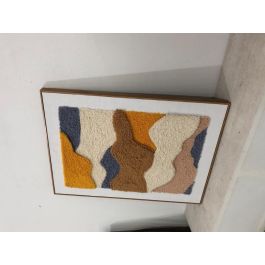 DKD Home Decor Cuadro Moderno Azul Blanco Abstracto 60 x 80 x 3.5 cm (2 Unidades)