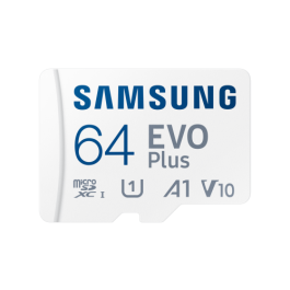 Samsung MB-MC64SA/EU Tarjeta Memoria microSD EVO Plus 2023 64GB 160MB/s Clase 10 U3 V30 A2 con Adaptador SD Precio: 14.49999991. SKU: B14MZE5GRD