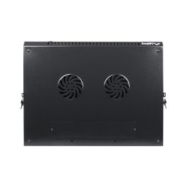Lanberg Armario Mural Rack 19 Pulgadas 12U, Acero, Negro, Vidrio Templado, 60 kg Capacidad Máxima Lanberg Armario Mural Rack 19 Pulgadas 12U, Acero, Negro, Vidrio Templado, 60 kg Capacidad Máxima