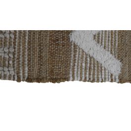 Alfombra Boho DKD Home Decor Marron Blanco 200 x 1 x 140 cm Alfombra Boho DKD Home Decor Marron Blanco 200 x 1 x 140 cm