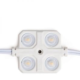 Módulo 2W 150Lm 6000ºK 4 LEDs PRO 5630 Inyectado IP67 Óptica 50.000H [RA-BL-5630W04-LENS-R-CW]