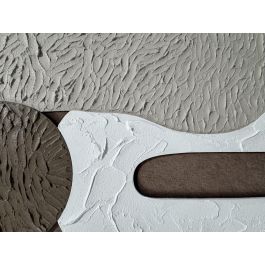 DKD Home Decor Cuadro Urban Moderno de Lienzo y PS Marrón/Blanco 83x4.5x123 cm (2 Unidades)