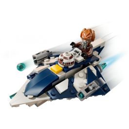 LEGO 75400 Caza Estelar Jedi Plo Koon Microfighter Star Wars Las Guerras Clon Set Construcción con Minifigura +6 años