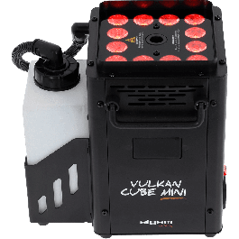 Algamlight Máquina de Humo Vertical LED 1200W, Fiestas y Eventos, Chorro 5m, Caudal 566m³/min, DMX, Depósito 1.2L
