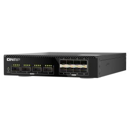 Qnap QSW-M7308R Switch Conmutador Gestionado 12 Puertos (4x 100Gb QSFP28 + 8x 25Gb SFP28) 1200 Gbps Montaje en Rack