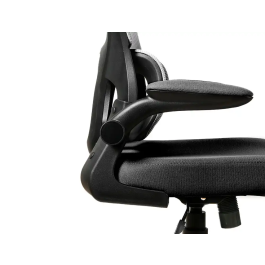 Q-connect Silla de Dirección Sorrento Malla con Base Metálica, Respaldo Transpirable, Reposabrazos Ajustables y Ruedas Premium, Color Gris, Alt Max 1320 mm