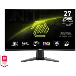 MSI MAG 27CQ6FDE 9S6-3CD91M-023 Monitor Gaming 27" QHD 180Hz 0.5ms Curvo Rapid VA Negro Precio: 206.78999946. SKU: B15CRM3A4G