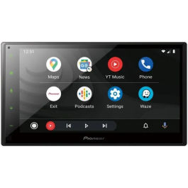 Pioneer SPH-DA160DAB Autorradio 2 DIN Pantalla Táctil Capacitiva 6.8" USB DAB+ Bluetooth Compatible con Apple CarPlay y Android Auto para Coche