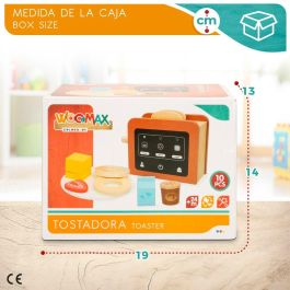 Tostadora de juguete Woomax 10 Piezas 18,5 x 12,5 x 7,5 cm (4 Unidades) Tostadora de juguete Woomax 10 Piezas 18,5 x 12,5 x 7,5 cm (4 Unidades)