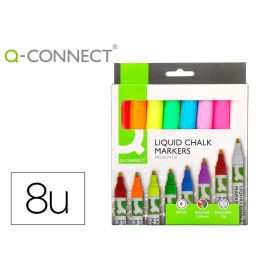 Rotulador Q-Connect Tiza Liquida Punta Redonda Trazo 3 mm Caja De 8 Unidades Colores Surtidos Precio: 7.49999987. SKU: B1DB63M97Y