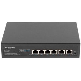 Lanberg RSFE-4P-2FE-60 Switch PoE No Administrado 6 Puertos Fast Ethernet 10/100 Montaje en Rack 1U Negro Precio: 47.49999958. SKU: S5615302