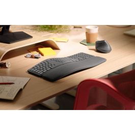 Logitech ERGO K860 Teclado Ergonómico Avanzado para Escritura Natural con Soporte de Muñeca