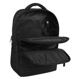 Mochila para Portátil y Tablet con Salida USB Marvel Negro Mochila para Portátil y Tablet con Salida USB Marvel Negro