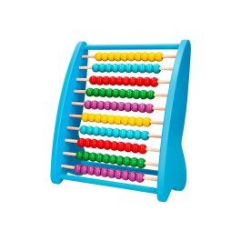 Liderpapel Ábaco de Madera con 100 Bolas de Colores para Aprender a Contar 273x112x230mm