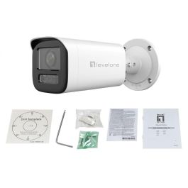 LevelOne FCS-5222 11W PoE Cámara IP Bala Exterior 2MP H.265 IR Visión Nocturna 60m WDR IP67