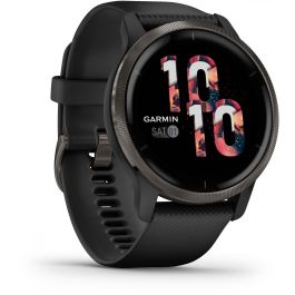 Garmin Venu 2 Smartwatch GPS 45mm, Reloj Inteligente Fitness con Música, Pagos y Monitor de Salud, Color Negro