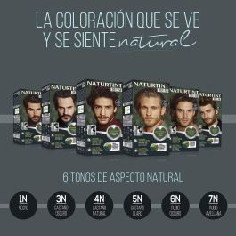 Naturtint #4N Castaño Natural Tinte Hombre Sin Amoniaco para Barba y Cabello Cobertura Canas 1 ud