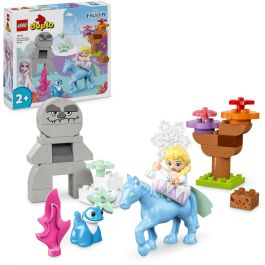 LEGO 10418 DUPLO Disney Elsa y Bruni en el Bosque Encantado - Set de Construcción para Niños Pequeños