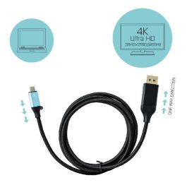 Cable Micro USB i-Tec C31CBLDP60HZ USB C Negro