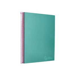 Liderpapel Cuaderno Espiral A4 Micro Jolly Tapa Forrada 140 Hojas Cuadro 5mm Turquesa