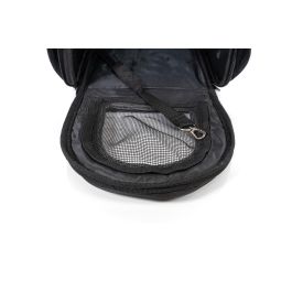 Gloria Bolso Plegable Gloss Negro M para Perros Pequeños Medianos, Ligero, Resistente, 46x26x27cm, Poliéster, hasta 5kg