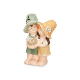 Figura Solar Pareja Ibergarden 22.3x38x18 cm - Poliresina, Colores: Amarillo, Blanco, Verde (2 Unidades) Figura Solar Pareja Ibergarden 22.3x38x18 cm - Poliresina, Colores: Amarillo, Blanco, Verde (2 Unidades)
