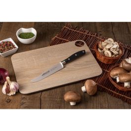 Arcos Cuchillo Cocina Serie Riviera 150 mm, Acero Inoxidable Nitrum®, Mango Polioximetileno Negro, Bactiproof Silver