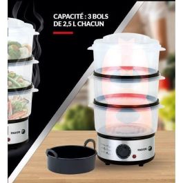 FAGOR FG9122 Vaporera 7.5L - 3 cestas de vapor con cestas - Temporizador: 60 min FAGOR FG9122 Vaporera 7.5L - 3 cestas de vapor con cestas - Temporizador: 60 min
