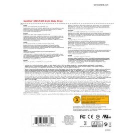 SanDisk SSD Plus Disco Duro Interno 480GB SATA III hasta 535 MB/s Lectura