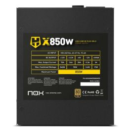 NOX Hummer X 850W PLUS GOLD unidad de fuente de alimentación 24-pin ATX Negro NOX Hummer X 850W PLUS GOLD unidad de fuente de alimentación 24-pin ATX Negro
