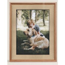DKD Home Decor Marco de Fotos Alpino 20x25 cm de MDF Color Natural para Decoración del Hogar. Medidas del Marco: 26.5 cm Ancho x 32 cm Alto x 2 cm Fondo.