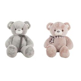 Peluche oso suavi 2 colores gris y rosa 145 cm