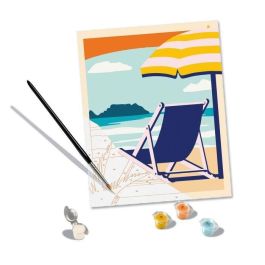 CreArt 24x30 cm Relájate en la playa, Adulto, Pintar por números, 23897, Ravensburger CreArt 24x30 cm Relájate en la playa, Adulto, Pintar por números, 23897, Ravensburger