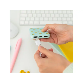 Wondee Bateria Externa 5.000 mAh Aguacates, Bateria Auxiliar Compacta y Ligera para Smartphone