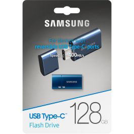 Samsung MUF-128DA/APC Pendrive USB Flash Drive 128GB USB 3.1 Tipo-C hasta 400MB/s Lectura Mystic Blue, Resistente al Agua y Golpes