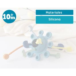 KioKids Juguete de Estimulación Sensorial para Bebé de Silicona con Botones Pop It y Cuerdas Táctiles +10 meses