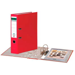 Elba Archivador de Palanca DIN A4 Lomo 80 mm Rojo Carton Forrado