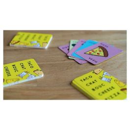 Blue Orange AUC3664824001635 Juego de Cartas de Mesa Rápido Taco Verso Pizza de Queso de Cabra para Fiesta Familiar, Edad 8+ Años, Duración 10 Minutos