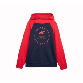 Sudadera con Capucha Niño 4F M221 Rojo Azul oscuro S
