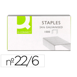 Q-connect Grapas 22/6 24/6 Galvanizadas Caja de 1000 Unidades Precio: 0.49999983. SKU: B1G549JW7C