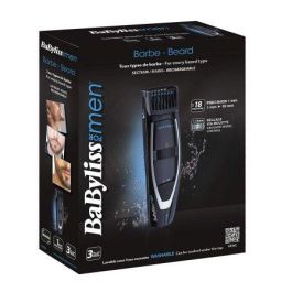 CORTABARBAS BABYLISS E856E - CUCHILLAS ACERO INOX - AFILADO 3D - 18 POSICIONES DE CORTE - 1MM PRECISIÓN - 60 MIN AUTONOMÍA CON/SIN CABLE - LAVABLE