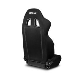 Sparco S009014NRNR Asiento R100 My2022 Negro | Ergonomía Mejorada, Reclinable, Compatible Arnés 3 y 4 Puntos, Tejido 3D Transpirable