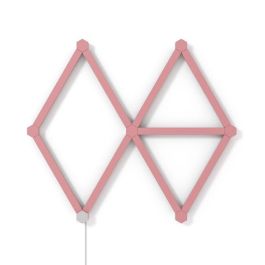 Nanoleaf Lines Skin Cubiertas Rosa Mate 9 Unidades - Diseño Ultraligero Encajable para Personalizar Paneles Nanoleaf