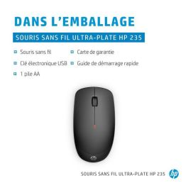 HP 235 Mouse Inalámbrico Delgado Silencioso con Diseño Duradero y Batería de Larga Duración
