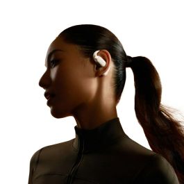 Shokz OpenFit 2 Auriculares Inalámbricos Beige de Conducción Ósea para Llamadas Música y Deporte con Resistencia IP55
