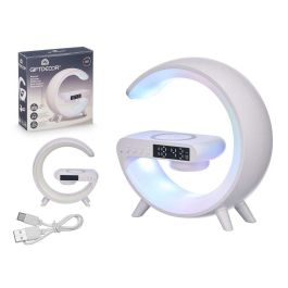 Reloj Altavoz Cargador Inalambrico Luz Rgb Blanco Arte Regal 14X15CM (12 Unidades) Precio: 126.59000035. SKU: B12QNNZ8F3
