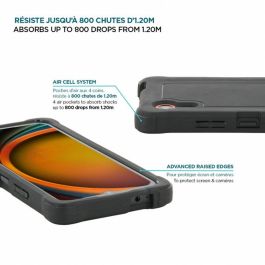 Funda para Móvil Mobilis 054016 Negro Gris